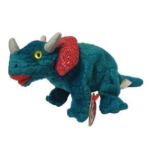 Ty Beanie Babies Hornsly Triceratops Plush Toy 2000 Vintage Y2K